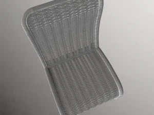 sedia di vimini Modello 3D