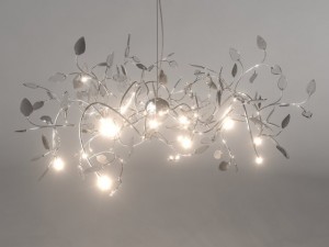 modern design foliage chandelier 3D Model