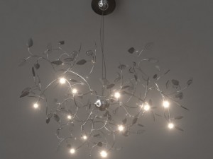 modern design foliage chandelier 3D Model