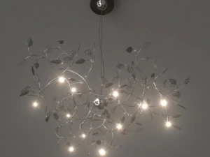modern design foliage chandelier 3D Model