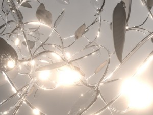 modern design foliage chandelier 3D Model