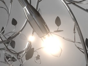 modern design foliage chandelier 3D Model