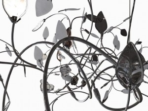 modern design foliage chandelier 3D Model