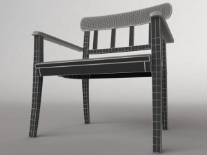 angso chair 3D Модель