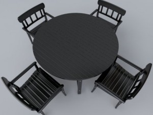 angso garden set 3D मॉडल