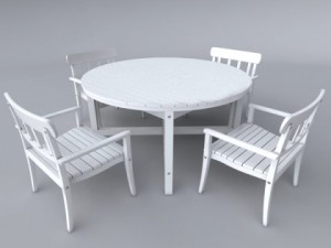 angso garden set 3D मॉडल
