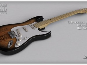 fender stratocaster guitar 3D Model