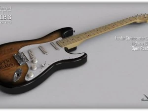 挡泥板 Stratocaster 吉他 3D 模型