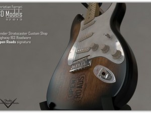 fender stratocaster guitar Modèle 3D