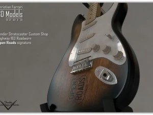 fender stratocaster guitar 3D Model