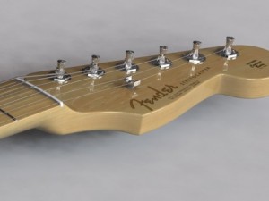 fender stratocaster guitar Modèle 3D