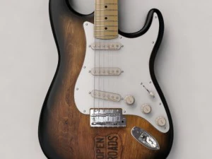fender stratocaster guitar 3D Model