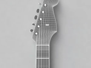 fender stratocaster guitar 3D Model