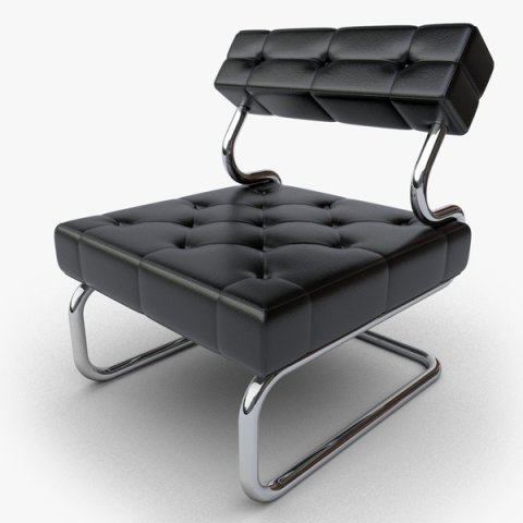 leather chair Modello 3D .c4d .max .obj .3ds .fbx .stl .blend 