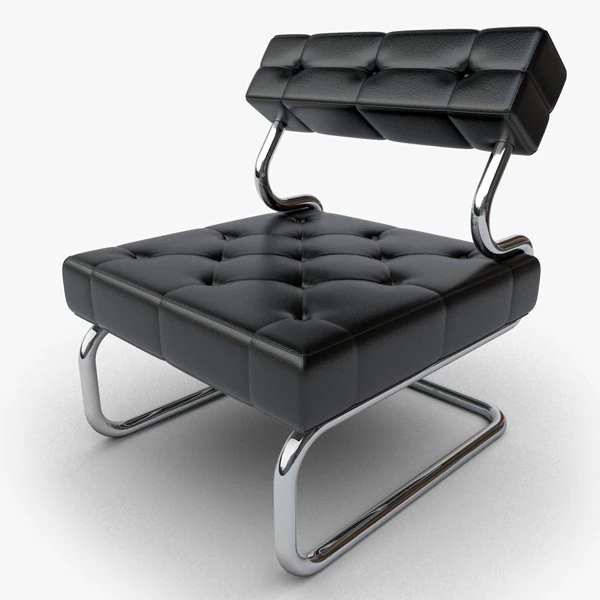 leather chair 3D Model .c4d .max .obj .3ds .fbx .stl .blend 