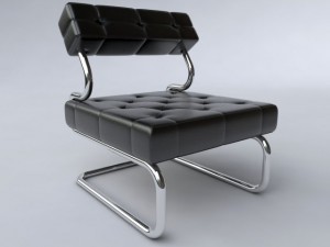 leather chair Modello 3D
