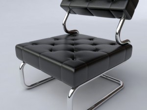 leather chair Modello 3D