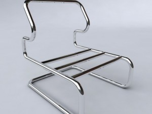 leather chair Modello 3D