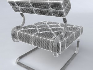 leather chair Modello 3D