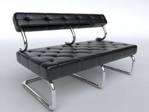 leather couch 3D Модель