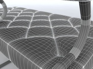 leather couch 3D Модель