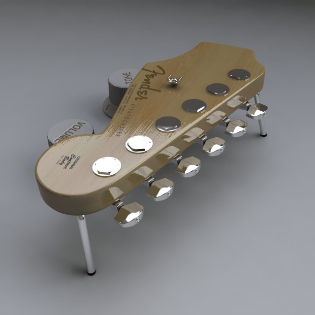 strato shaped design table 3D Модель .c4d .max .obj .3ds .fbx .stl .blend 