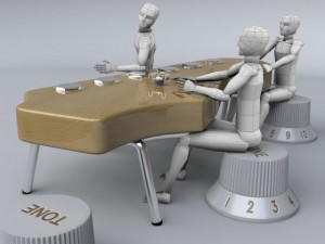 strato shaped design table 3D Модель