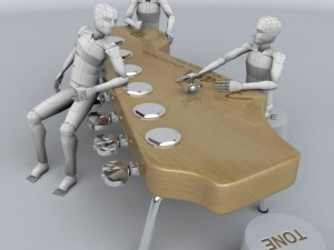 strato shaped design table 3D Модель
