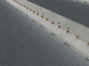 road delineators with barrier 3D Модель