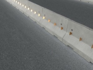 road delineators with barrier 3D Модель