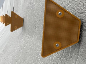 road delineators with barrier 3D Модель