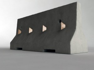 road delineators with barrier 3D Модель