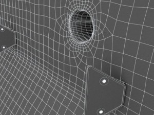road delineators with barrier 3D Модель