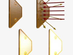 road delineator plus light effect 3D Model
