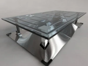waves design coffee table 3D Model