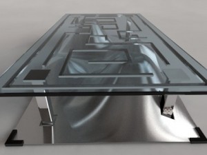 waves design coffee table 3Dモデル