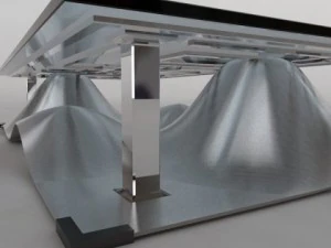 waves design coffee table 3D Model