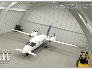 hangar interior scene 3D Модель