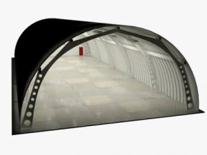 Внутренняя сцена ангара 3D Модель