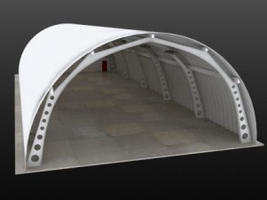 hangar interior scene 3D Модель