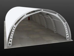 Внутренняя сцена ангара 3D Модель