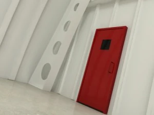 Внутренняя сцена ангара 3D Модель