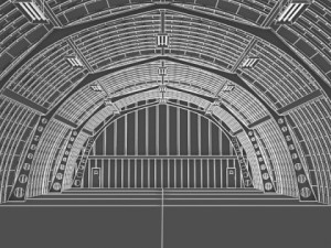 hangar interior scene 3D Модель