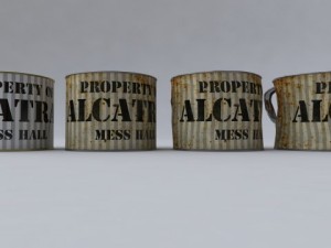 alcatraz tin cup Modèle 3D