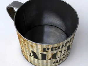 alcatraz tin cup 3D Model