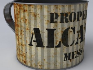 alcatraz tin cup Modèle 3D
