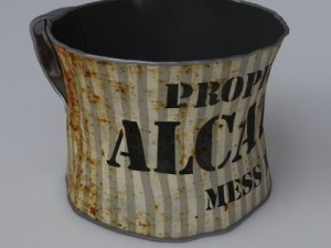 alcatraz tin cup Modèle 3D