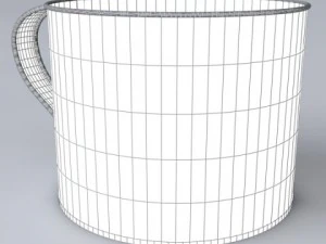 alcatraz tin cup 3D Model