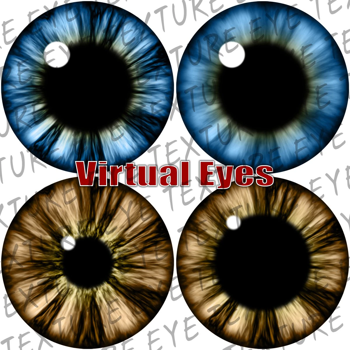 cartoon eyes texture CG Textures .c4d .max .obj .3ds .fbx .stl .blend 