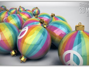 christmas ball peace 3D Модель